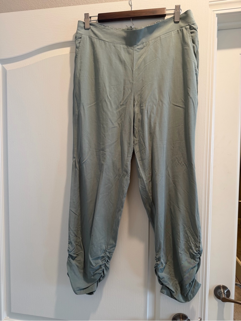 Carve Designs Sage Green Ankle jogger Pants